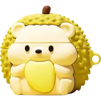 Příslušenství pro sluchátka Flexibilní silikonové pouzdro na sluchátka pro AirPods 4 Roztomilý ježek design Ochranné měkké silikonové pouzdro