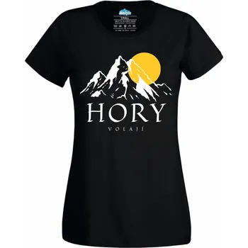 Dámské tričko Dámské tričko Hory Volají (Velikost: XL, Barva: Černá)