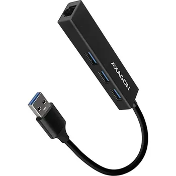 USB hub USB hub Axagon 3x USB-A Gigabit Ethernet kovový 20 cm