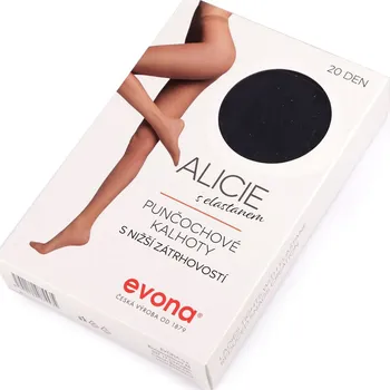 Dámské punčochy Dámské punčocháče s nižší zátrhovostí Alicie 20 den, velké, 4 (vel. 170-116) 999 černá