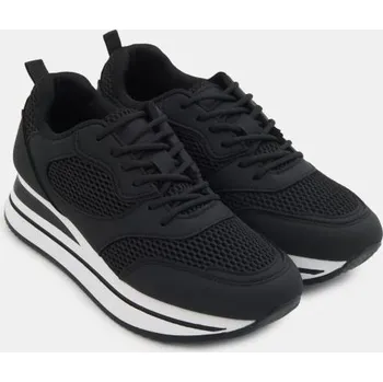 Dámská obuv Sinsay - Tenisky s síťovinou na vysoké podrážce - černá - 833HU-99X - 833HU-99X-38