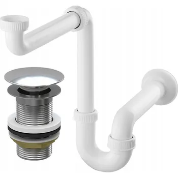 Sifon UMYVADLOVÝ SIFON ZÁTKA KLIKKLAK CHROM BEZ PŘEPADU