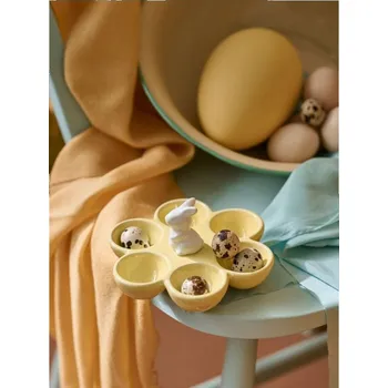 Sinsay - Velikonoční keramický servírovací tác s figurkou zajíčka - žlutá - 800IL-10X - 800IL-10X-ONE