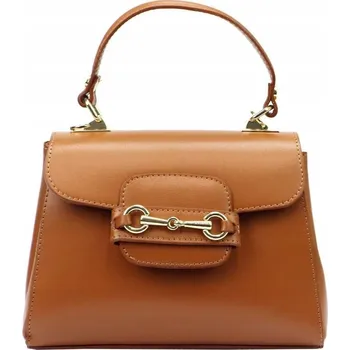 Kabelka Vera Pelle kabelka z pravé kůže hnědá