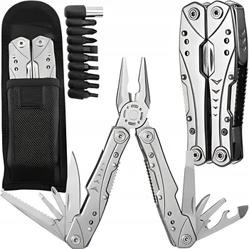 Multifunkční nůž MULTITOOL VÍCEÚČELOVÝ NÁSTROJ KOMBINAČKY KAPESNÍ NŮŽ NŮŽ 13v1 + POUZDRO