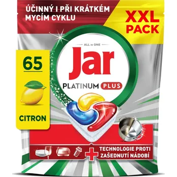 Jar Platinum Plus Lemon kapsle do myčky 65 ks