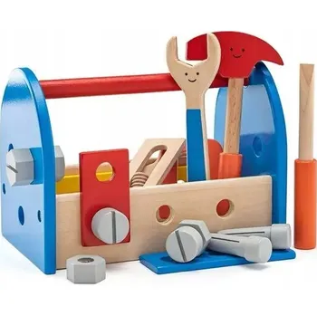 Dřevěná hračka Kufřík s nářadím pro děti Woodyland, krabička 19