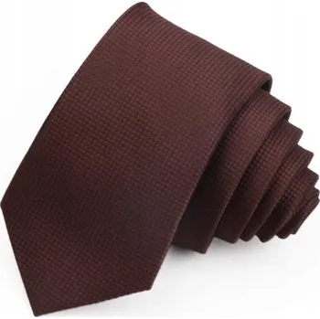 Kravata Elegantní ÚZKÁ kravata hnědá