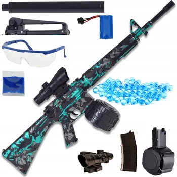 Dětská zbraň VELKÁ PUŠKA NA GELOVÉ KULIČKY, AUTOMATICKÁ PUŠKA, HRAČKA, USB, AKU