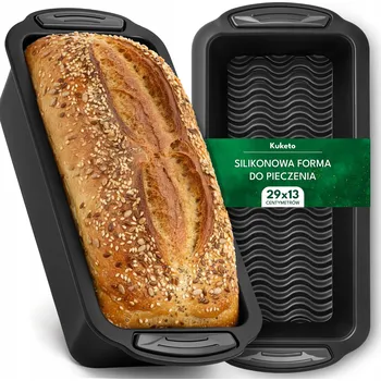 Forma na pečení FORMA NA PEČENÍ CHLEBA PAŠTIKY KOLÁČŮ SILIKONOVÁ FORMA NA BISKUPSKÝ CHLEBÍČEK NON-STICK VELKÁ