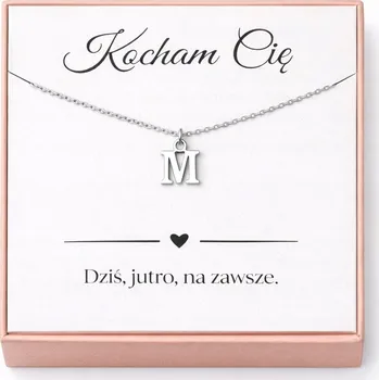 Náhrdelník Náhrdelník s písmenem M nebo jiným písmenem – DÁREK K VALENTÝNU – stříbro 925