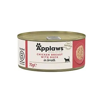 Applaws Cat konzerva Adult Broth kuř.prsa s kachnou70g
