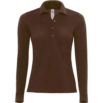 B&C | Safran Pure LSL /women brown XS Polo - dámské