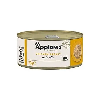 Applaws Cat konzerva Adult Broth kuřecí prsa 70g