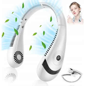 Domácí ventilátor Mini ventilátor Bedee VENTILÁTOR NA KRK PŘENOSNÝ bílý