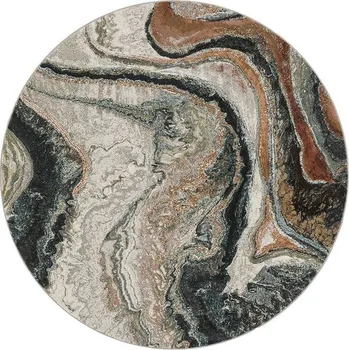 Koberec Breno Kusový koberec ARGENTUM kruh 63618, 240x240 cm, Vícebarevné