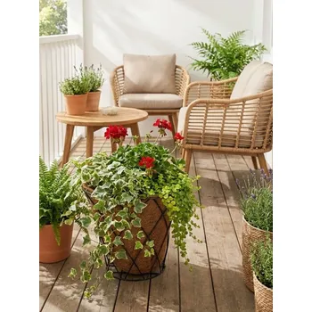 Květináč Sinsay - Kovový zahradní květináč s korkovou vložkou - černá - 026II-99X - 026II-99X-ONE