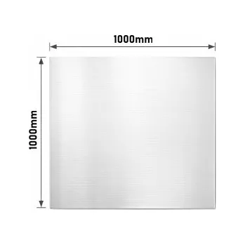 Plech Nerezový plech formátovaný - 1.4301 - 2B: 1 x 1000 x 1000