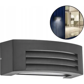 Venkovní osvětlení Fasádní svítidlo E27 nástěnné tmavě šedé LIMA (290x130x113mm) IP54 LED-POL