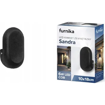 Venkovní osvětlení Venkovní nástěnné svítidlo Kwazar černé, integrovaný LED zdroj 6 W