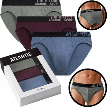 Slipy 3-BALENÍ Pánské sportovní slipy slipy Atlantic XXL