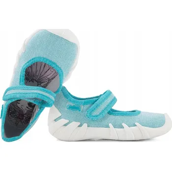 Dívčí obuv BEFADO 109P225 BALERÍNKY TEXTILNÍ DOMÁCÍ PAPUČE 21