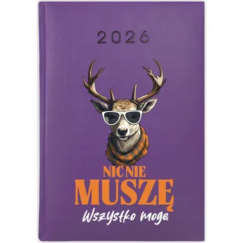 Kalendář Knižní kalendář 2026 A5 FunnyCase fialový