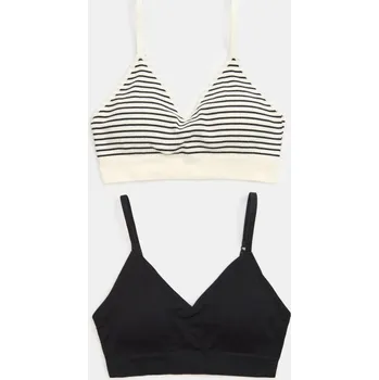 Podprsenka Sinsay - Pruhované podprsenky typu top 2 balení - vícebarevná - 554GV-MLC - 554GV-MLC-XL