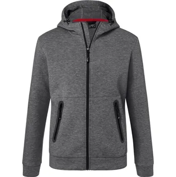Daiber | JN 1144 dark melange XXL Pánská bunda s kapucí