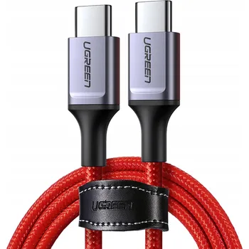 Datový kabel Kabel Ugreen USB typ C - USB typ C 1 m červený