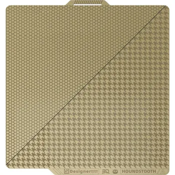 Příslušenství k 3D tiskárně BIQU Panda Dual Textured PEI - oboustranná vrstva s voštinovým a pepitovým vzorem - pro Bambu Lab X1, P1 a A1 - 257x257 mm