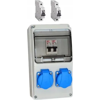 Rozvaděč Staveništní rozvaděč rozvodnice A316W 16A 2 zásuvky