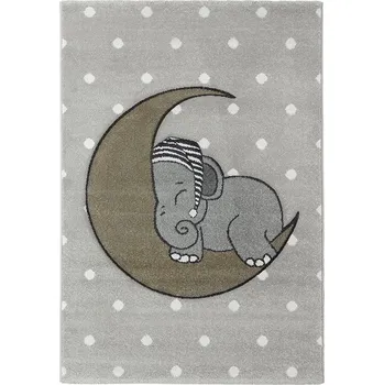 Koberec Breno Kusový koberec VEGAS KIDS 04/ESE, 120x170 cm, Šedá/Vícebarevné