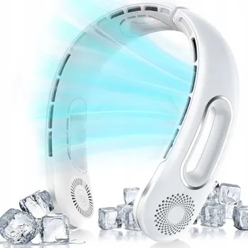 Domácí ventilátor PŘENOSNÝ VENTILÁTOR NA KRK MINI VĚTRÁK USB NABÍJENÍ ČTYŘI RYCHLOSTI