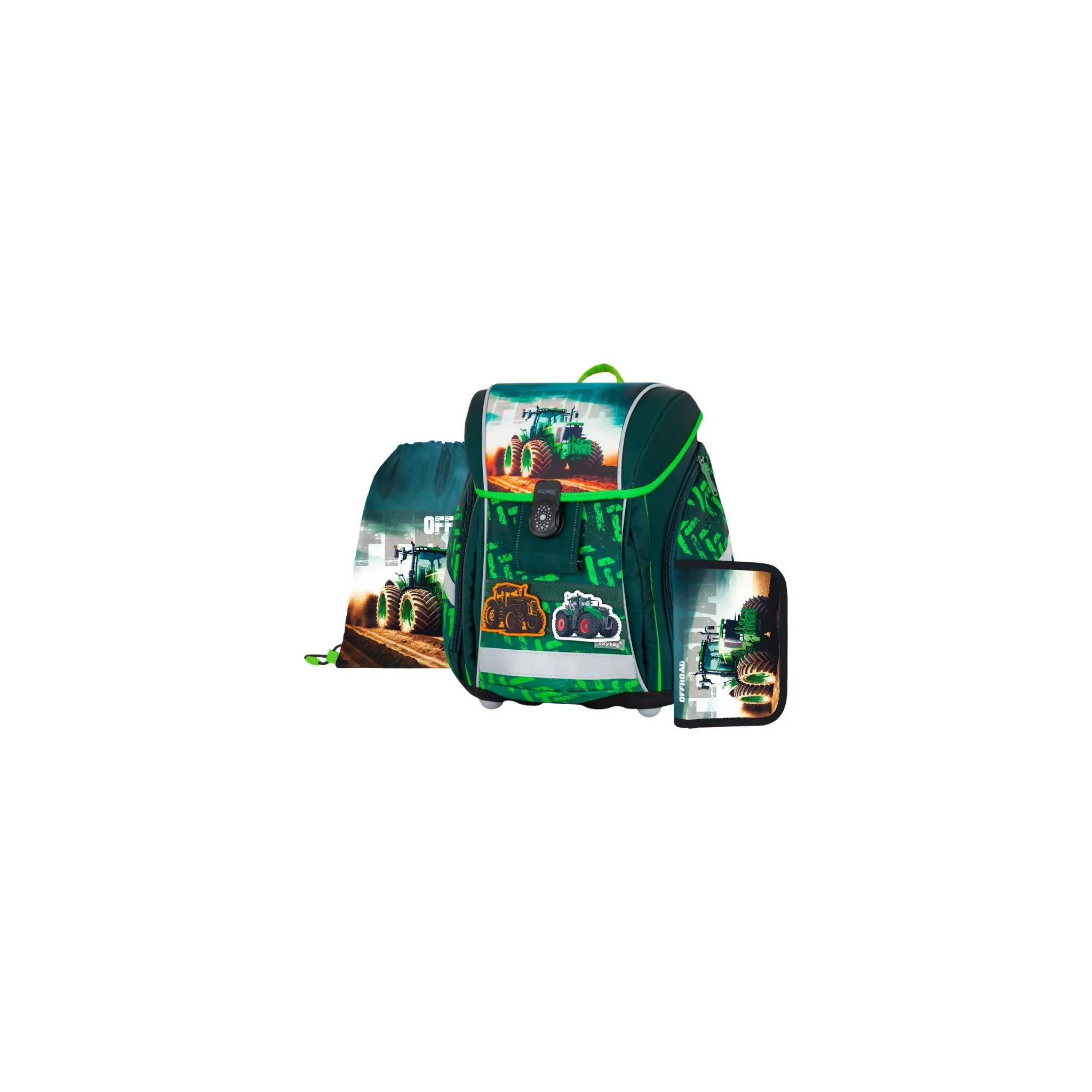 Fotografie 1 - Set školních potřeb Oxybag Premium Light 3dílný set Traktor 0-81326