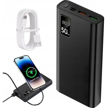 Powerbanka POWER BANK 50000MAH 22.5W RYCHLÁ CESTOVNÍ NABÍJEČKA PRO SMARTPHONY A IPHONE