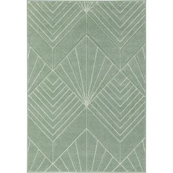 Koberec Breno Kusový koberec PORTLAND 58/RT4G, 67x120 cm, Zelená/Vícebarevné