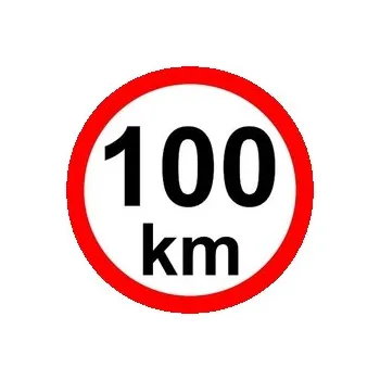 Samolepicí dekorace na vozidlo OSTATNÍ Omezení rychlosti – 100 km/hod (150mm)16878