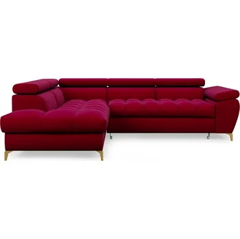 Sedací souprava Rozkládací rohová sedací souprava Lugano II levá s úložným prostorem - Puszman monolith 59, złkoty 272x77 cm