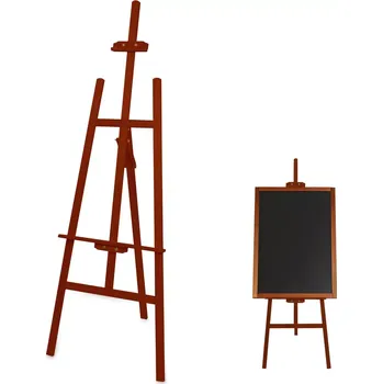 Kancelářský nábytek Opěrný Stojan - Wooden Easel - Tmavě hnědý