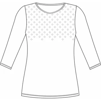 Dámské tričko Dámské tričko, 3/4 rukáv KEMERA 802 tm.modrá M