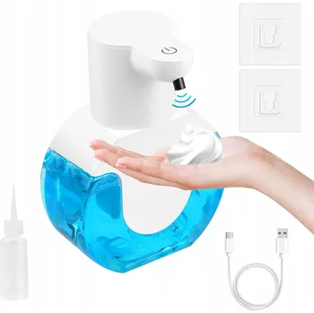Dávkovač mýdla Dávkovač mýdla v pěně BEZDOTYKOVÝ AUTOMATICKÝ Bílý USB Dávkovač