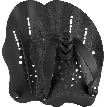 Plavecké brýle Plavecká tréninková pádla na ruce 19 x 13,3 cm Ruční ploutve s nastavitelnými popruhy Posilovací plavecké pádla pro zlepšení techniky plavání černá