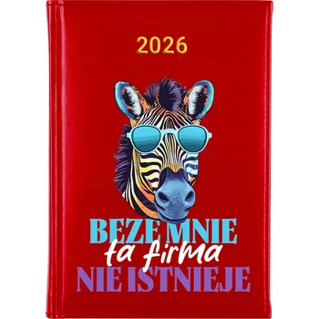 Kalendář Knižní kalendář 2026 A5 FunnyCase červený