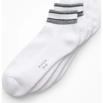 Pánské termo ponožky Ecco ponožky Retro Low Cut 2-Pack - bílé (černo šedý proužek): Unisex EU35-38