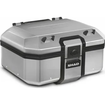 Zavazadlo na motocykl Vrchní hliníkový kufr na motorku SHAD Terra TR37 D0TR37100 pro KAWASAKI Versys 650