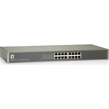Switch LevelOne FSW-1650 Nespravovaný Fast Ethernet (10/100) Šedá