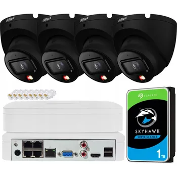 IP kamera Sada monitoringu 4 kamery 6Mpx 3K+ venkovní barevné noční vidění s detekcí pohybu DAHUA