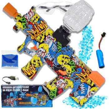 Dětská zbraň AUTOMATICKÁ PISTOLE NA GELOVÉ KULIČKY VODNÍ PUŠKA VELKÁ SADA AKUMULÁTOR