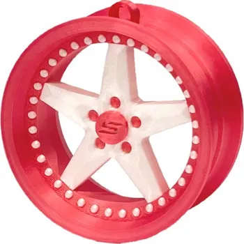 Přívěsek Přívěsek Slide Felga 09 Pink-White 70 mm Přívěsek Na Klíče Vánoční ozdoba